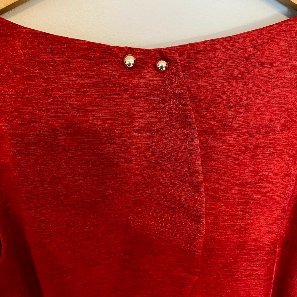 Urban Outfitters Lucca Couture Metallic Red Short Dress Cutout Small - Picture 13 of 13